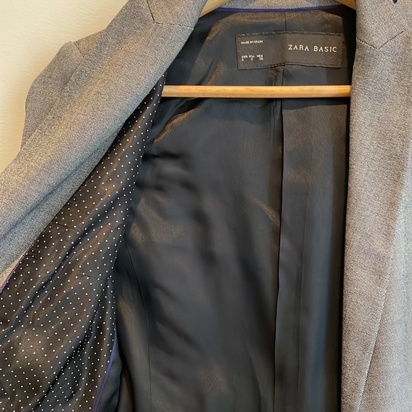 Zara slate gray blazer size small - Picture 3 of 3